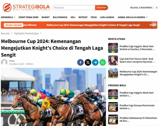 Melbourne Cup 2024: Sorotan, Sejarah, dan Kejutan di Balap Kuda Bergengsi di Australia